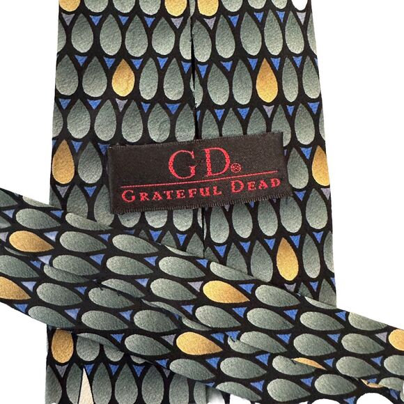 Vintage Grateful Dead Men's Silk Neck Tie Rainforest Second Set Geometric Print - Picture 1 of 9